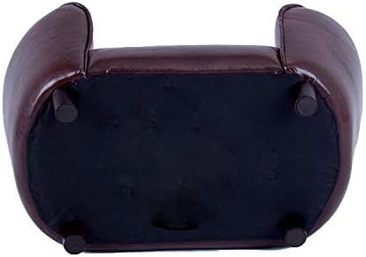 FixtureDisplays Small Pet Sofa Synthetic Leather 18" X 12" Seat Chocolate Brown for Dogs up to 18 lbs 12198NEW-NPF