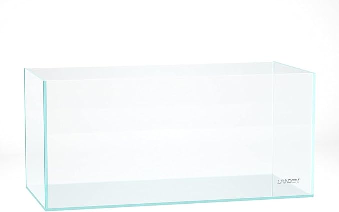 Landen 100P 50 Gallon Rimless Low Iron Aquarium Tank, W39.4×D17.7×H17.7 in(100x45x45cm) 10mm Thickness with Black Nano Foam Leveling mat Included
