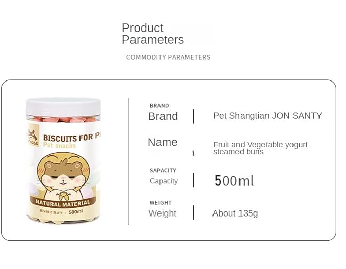 Hamster Food Pet Snacks for Small Rodents Yogurt Sandwich