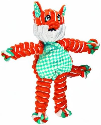 KONG Floppy Knots - Knotted Rope Dog Toy Entices Play - Tug Toy Satisfies Natural Instincts - Dog Supplies with Floppy Design & Minimal Stuffing - Fox, for Medium/Large Dogs