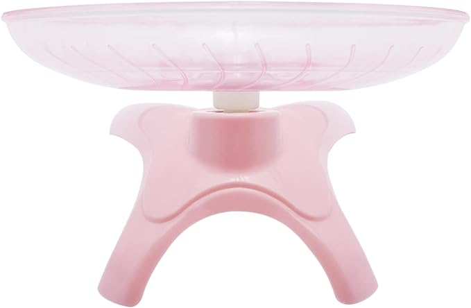 Hamster Wheel Hamster Flying Saucer Silent Exercise Wheel Running Wheel for Dwarf Hamsters Gerbil Mice Small Animals (Pink)