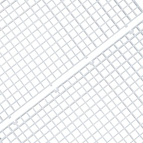 ALEGI 12 Pcs Aquarium Fish Tank Divider Plastic Egg Crate Aquarium Filter Bottom Tray Grid Isolation Board Partition Net Pane Separator (S 12pcs)