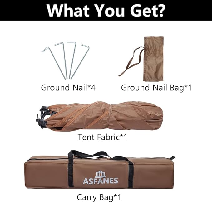 Outdoor Waterproof Pet Automatic Camping Tent, Pop up Cave Bed for Indoor Cats and Small Dogs, Portable Cat House Dog House, Brown.