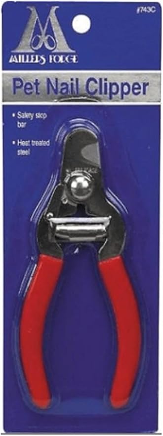 Millers Forge Steel Pet Nail Clipper 743C with Safety Stop Bar Small Medium Dog