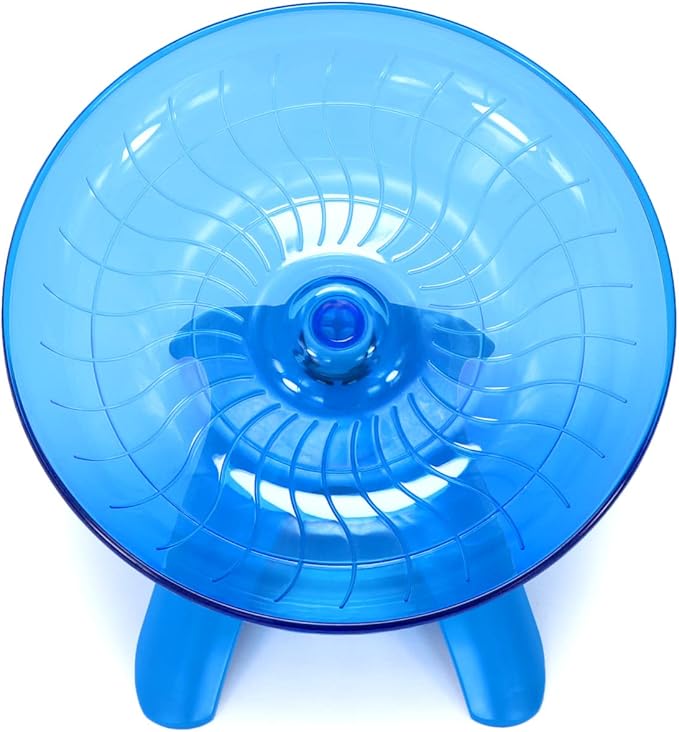 Hamster Wheel Hamster Flying Saucer Silent Exercise Wheel Running Wheel for Dwarf Hamsters Gerbil Mice Small Animals (Blue)