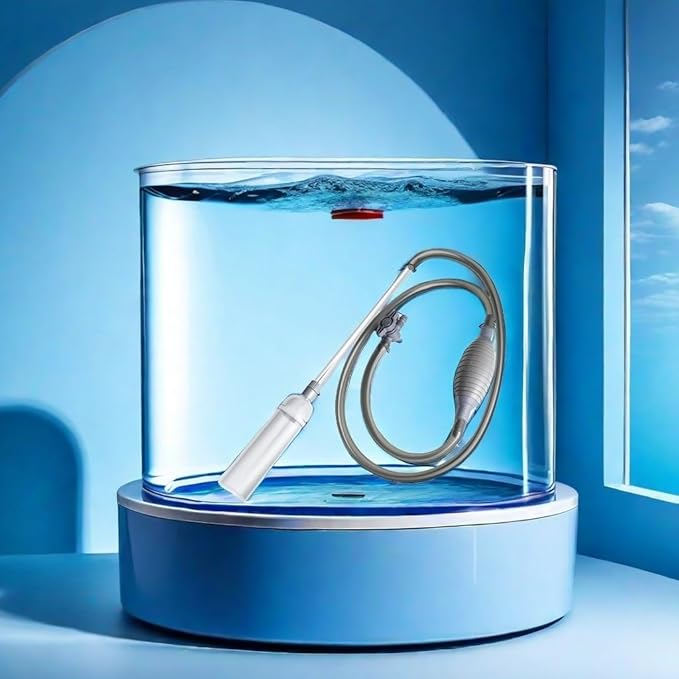 Aquarium Vacuum Gravel Cleaner, Aquarium Siphon, Aquarium Cleaning Tools, Fish Tank Cleaner, Long Hose & Cleaning 1.7m Long, Water Change and Sand Washing, Medium,Small - Fish Tanks