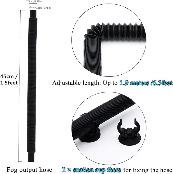 Reptile Fogger Terrariums Humidifier Fog Machine Mister 3.8L Large Size Adjustable Mist Control Settings for Paludarium/Vivarium/Reptiles/Amphibians/Herps