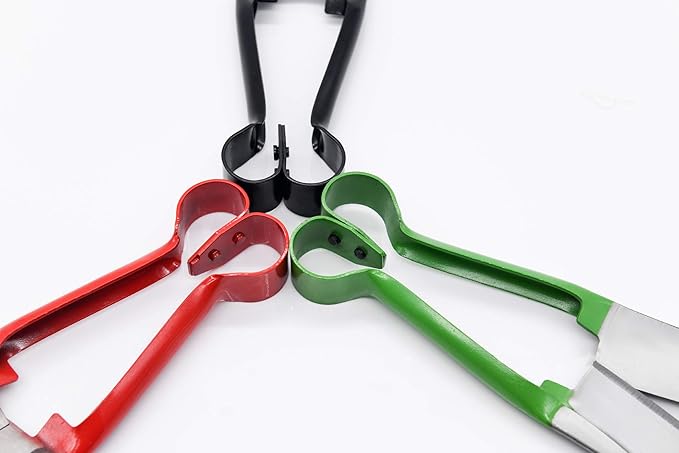 Sheep Shear Grass Shear Alpaca Shears R Shaped Design For Large Thick-Haired Animal Grooming (Green)