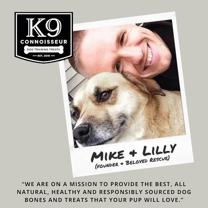 K9 Connoisseur Dog Bones Made in USA for Small and Medium Breed Dogs Natural Long Lasting Meaty Beef Knee Cap Bone Treats Best for Dogs Upto 50 Pounds 1 Pack 3 Count