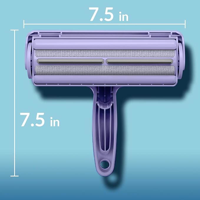 DELOMO Pet Hair Removal Tool, Pet Hair Remover - Lint Roller for Pet Hair - Cat and Dog Hair Remover for Couch, Furniture, Carpet, Car Seat, Reusable Lint Roller with Fur Bin, Pet Owner Essential