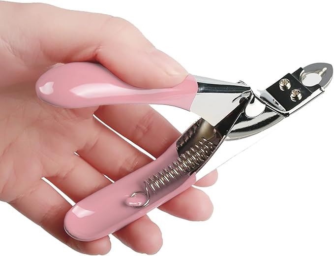 Dog Cat Pets Nail Clippers, Professional Pets Claw Trimmer with Free Nail File, Sharp Stainless Steel Blade, Sturdy Non Slip Handles - for Safe, Professional at Home Grooming