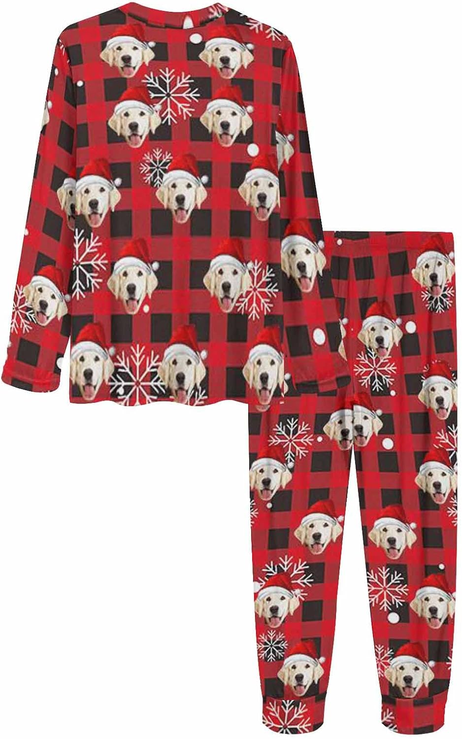 MyPupSocks Custom Face Pajamas Sets for Women, Personalized Photo Sleepwear XS-XXL