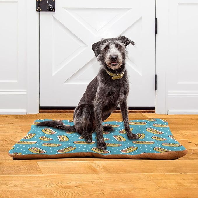 Pet Bed Hot Dog Dog Bed Mat Absorbing Non Slip Pad Pet Sleeping Mat for Small, Medium, and Large Dogs Puppy Cat 36 in x 24 in