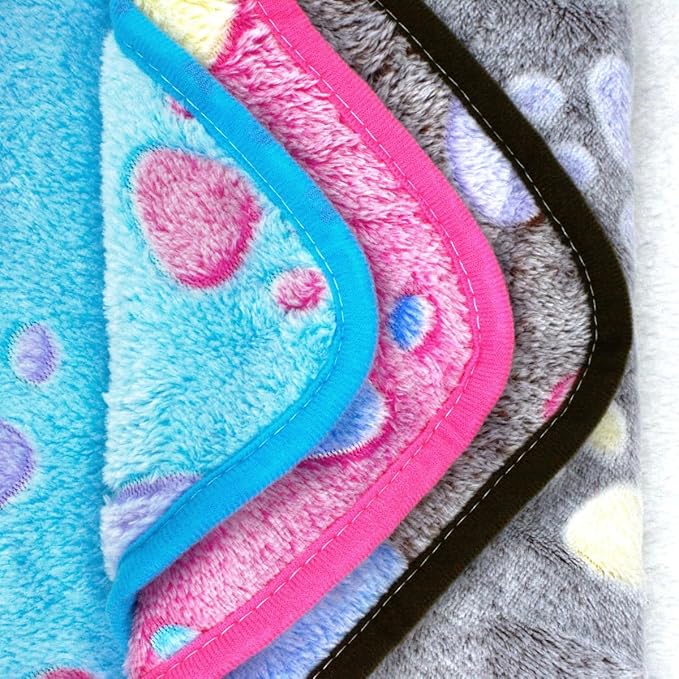 Dog Blankets Washable, 3 Pack Dog Blanket Washable 30" x 20", Fuzzy Soft Pet Mat Throw Cover for Kennel Crate Bed, Blankets for Dogs, Pet Blanket