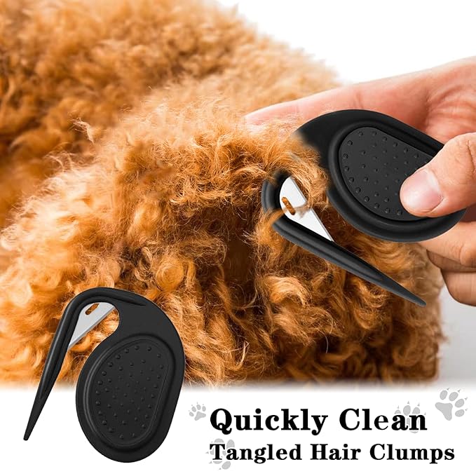 Multifunctional Pet Grooming Tool - Knotting Comb for Cats and Dogs, Hair Removal Tool for Loose and Knotted Fur, Knot Remover and Opener
