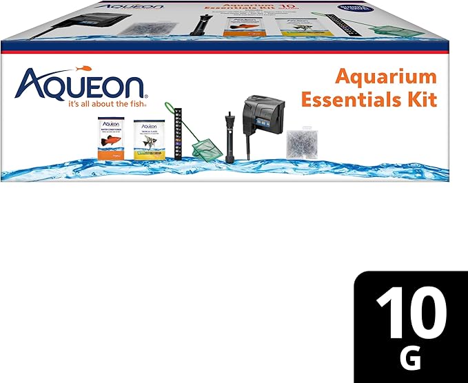 Aqueon Fish Tank Aquarium Essentials Starter Kit for 10 Gallon Tanks