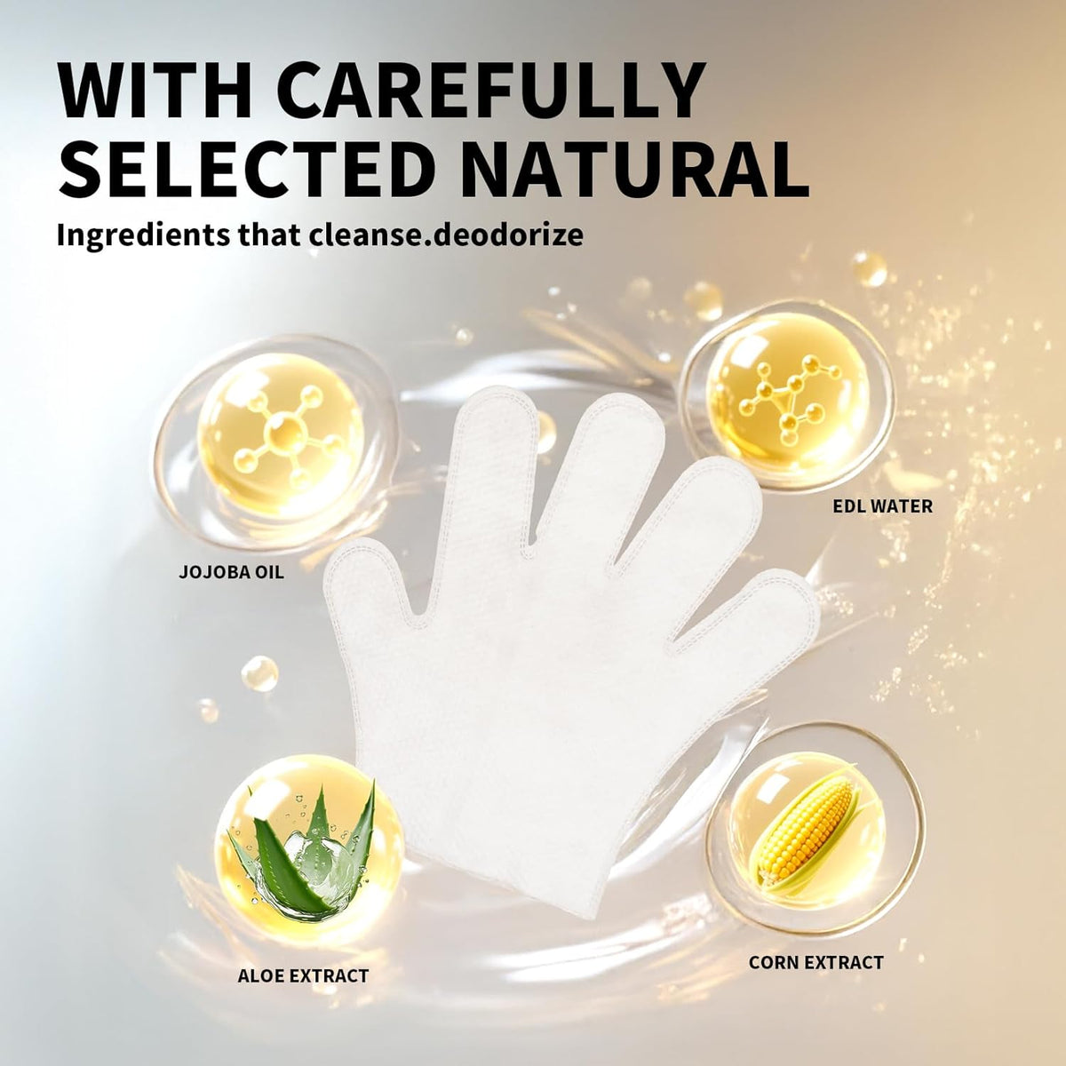 Pet Glove Wipes for Dogs and Cats, Cleaning & Deodorizing Grooming Gloves for Daily Care and Traveling, Dog Wipes Washing Gloves Rinse Free, 18 PCS