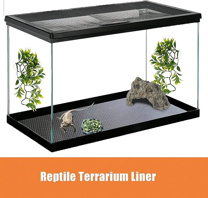 Bearded Dragon Tank Accessories, Reptile Terrarium Liner, Bearded Dragon Substrate Bedding for 40 Gallon 50 Gallon 75 Gallon Reptile Tank