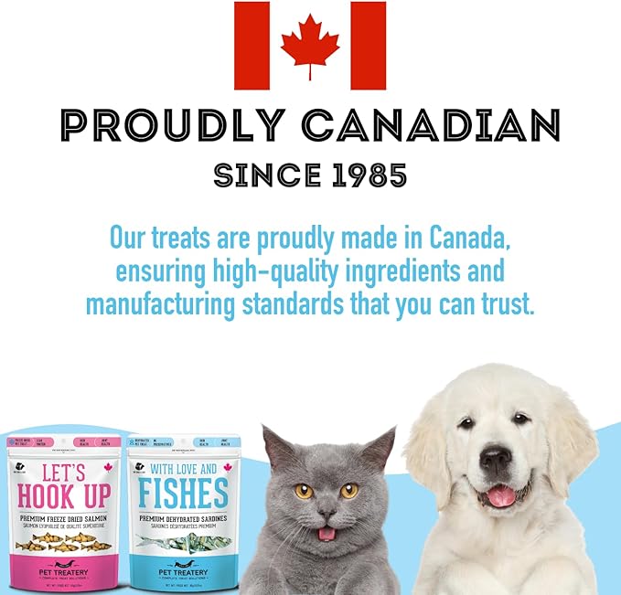 The Granville Island Pet Treatery Wild Salmon & Sardines Variety Pack (4.94 oz, Pack of 2) - Dehydrated Single Ingredient Dog Treats - Natural Dog Treats, Grain Free