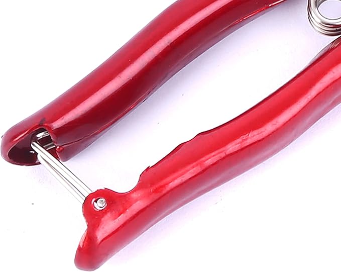 Grass Sheep Shear - Coated Wear-Resistant Handle, Manganese Steel Double-Edged, Strong Spring Suitable For Manual Shearing of Cow, Sheep, and Horse Hair (Red 12.6 inches)