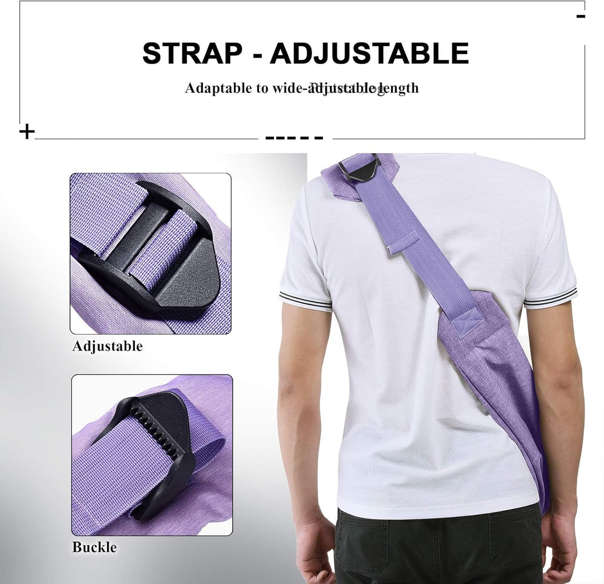 TOMKAS Medium Padded Shoulder Strap Dog Cat Carrier Sling (Purple for 8-15 lbs)