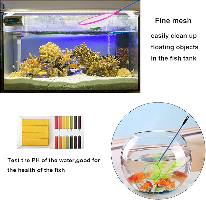 7 in 1 Aquarium Aquascaping Tools Kits,Stainless Steel Aquarium Plant Tools Tweezers Scissors Scrapers for Aquarium Tank Clean Fish Tank Aquascape Tools Sets
