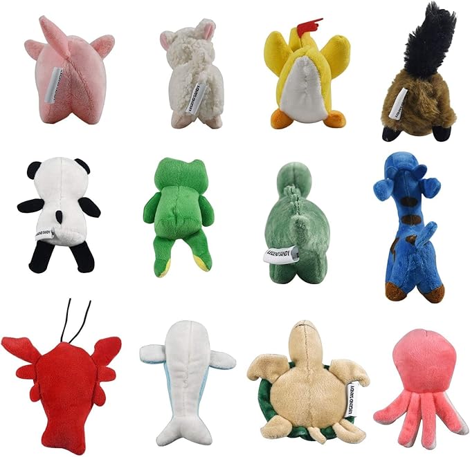 LEGEND SANDY Squeaky Plush Dog Toy Pack for Puppy, Small Stuffed Puppy Chew Toys 12 Dog Toys Bulk with Squeakers, Cute Soft Pet Toy for Small Medium Size Dogs