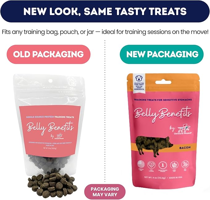 Training Treats for Dogs - Soft Bison - Low Calorie Dog Training Treats for Sensitive Stomachs with Single Source Premium Protein, Corn Free, & Soy Free Formula - 4 oz