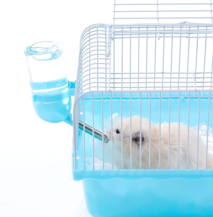 Small Hamster Cage, Hamster Travel Carrier, Travel Cage, Portable, Hand-held, Breathable, Easy to Clean Carry, for Short Trip, Visit to The Pet Clinic, for Small Size Hamsters, Green