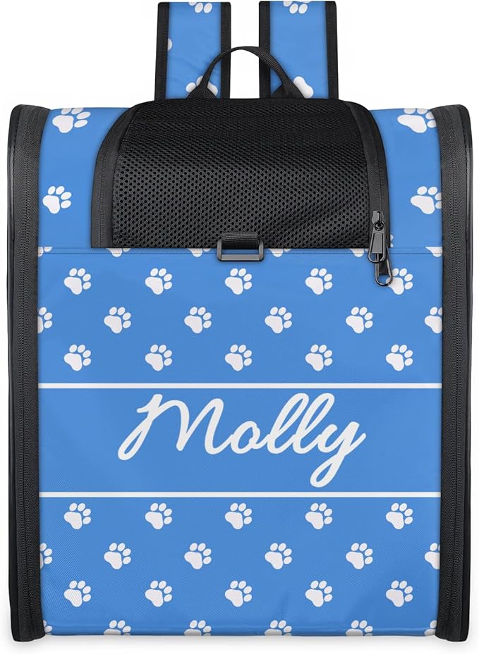 Cat Backpack Carrier-Customizable, Breathable Pet Carrier Backpack for Outdoor Travel/Vet Visits/Daily Use, Adjustable & Secure Design for Small Dogs and Cats Style7