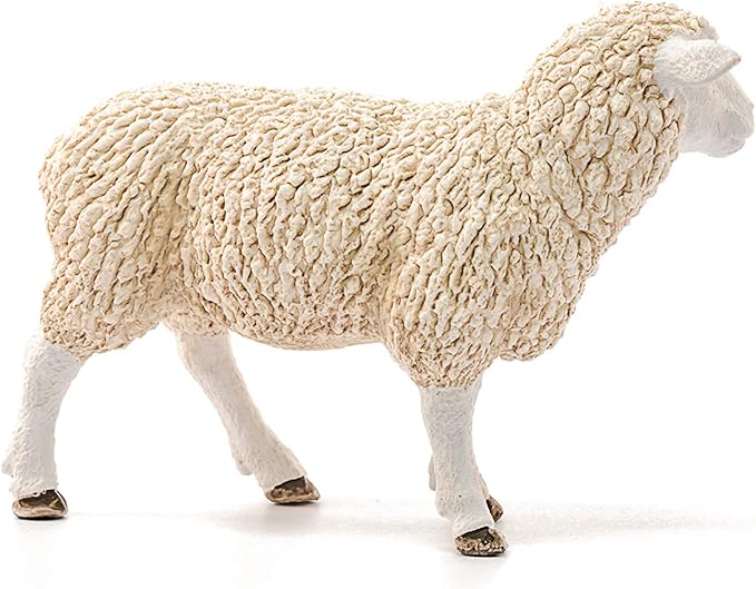 Schleich Farm World, Realistic Farm Animal Toys for Kids and Toddlers, Sheep Toy Figurine, Ages 3+