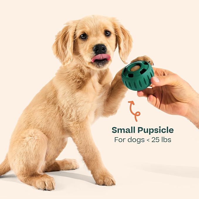 WOOF Pupsicle - Long-Lasting Interactive Dog Toy to Keep Your Pup Busy and Distracted - Safe for Dogs - Low-Mess Design - Dog Toys for Medium and Large Dogs 25-75 lbs