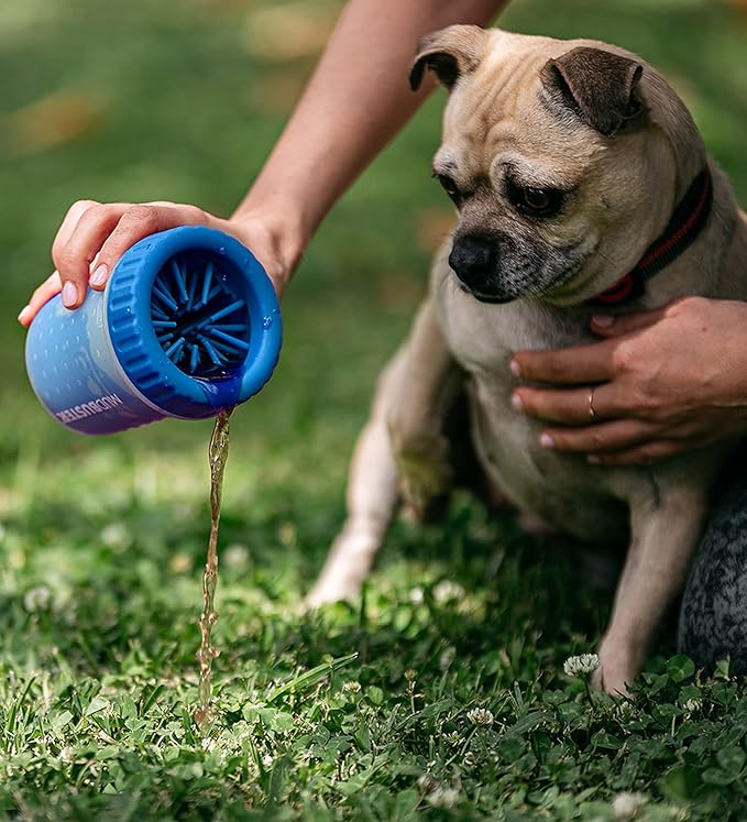 Dexas Small Dog Paw Cleaner, Pro Blue, Paw Washer for Dogs, Premium Quality Pet Supplies and Dog Accessories