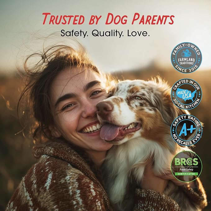 Farmland Traditions Filler Free Dogs Love Duck & Carrot Premium Jerky Treats. (2.5 lb)