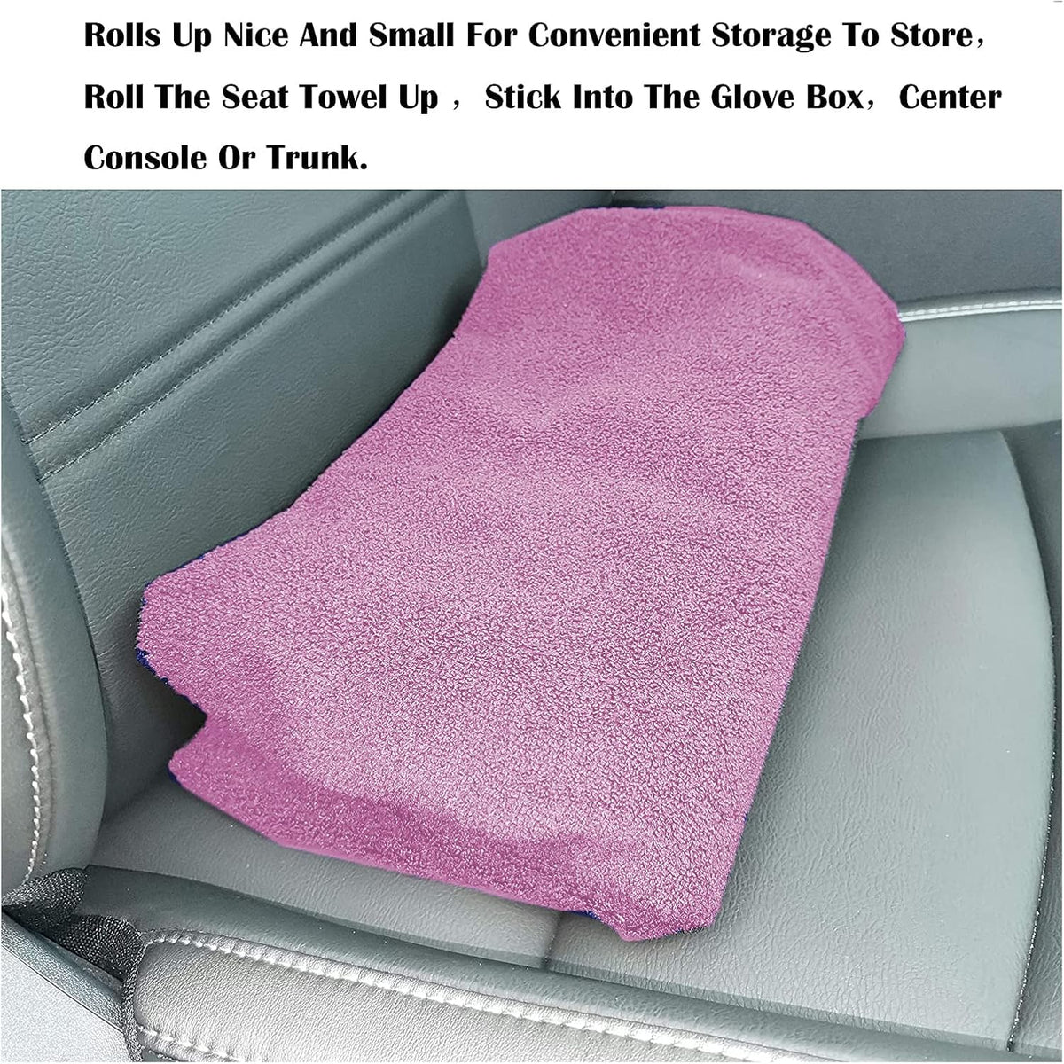 Car Seat Cover Protector Front Seats,for Gym Workout,Running,Swimming,Beach and Hiking,Waterproof Sweat Towel Bucket Seat Covers for Cars SUV Trucks (Pink, 2Pcs)