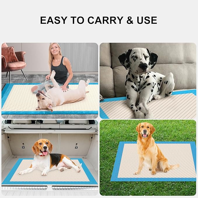 Gardner Pet Ultra Absorbent Thicker Dog Pee Pads Rugular 22"x22" Leak-Proof Odor-Control Small Blue Puppy Training Pads Full Edge-Wrapping Pad for Dogs Dogs, Puppies, Doggie, Cats, Rabbits - 50 Ct