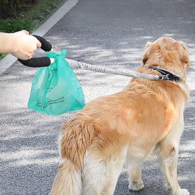 Compostable Dog Poop Bags for Swivel Bin & Rake Dog Pooper Scooper, AYOTEE Heavy Duty Poop Bags for Dogs Biodegradable,Tear-Free Large Dog Bags for Poop 50 Packs, Dog Waste Bags with Handles, Green