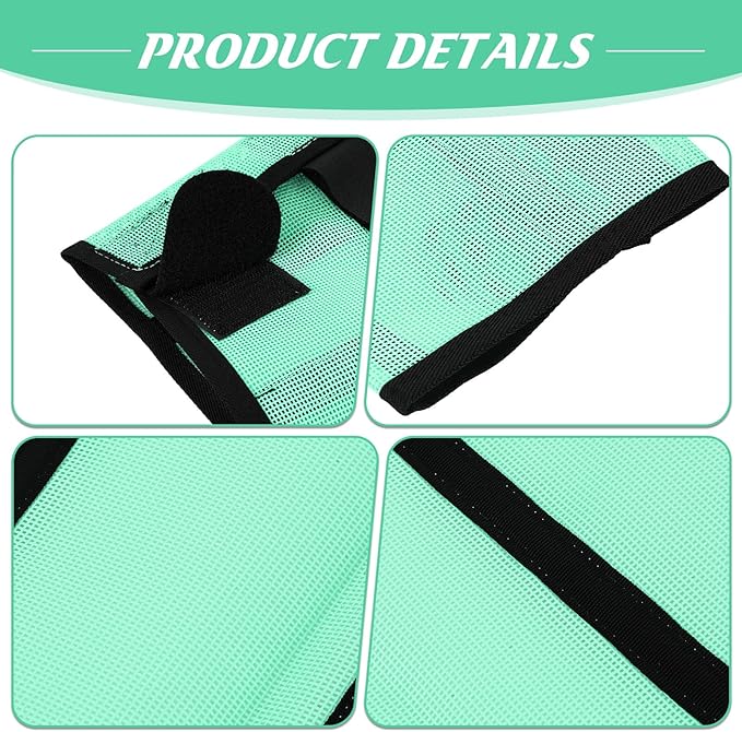 Jexine 12 Fly Boots for Horse Set of 12 Loose Breathable Mesh Horse Fly Sheets Protective Horse Leg Wraps Leggings for Preventing Flies and Mosquitoes Bites(Green)