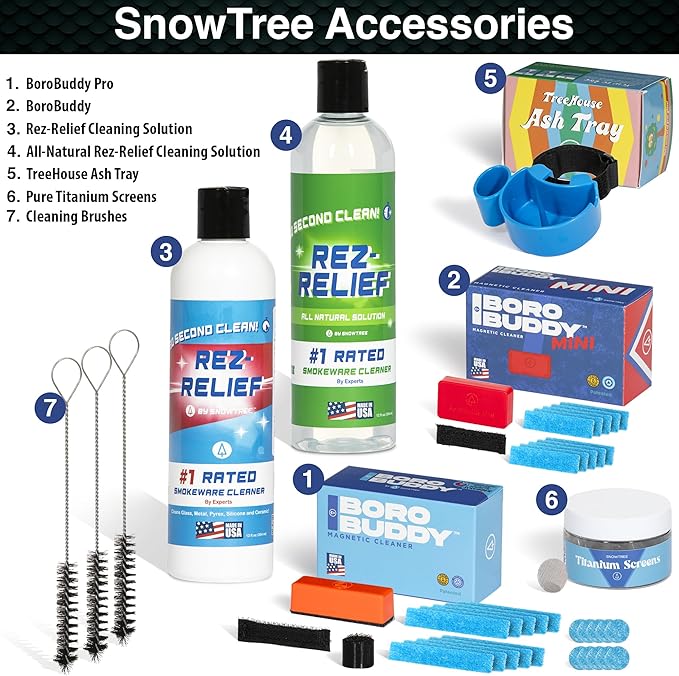 SNOWTREE Magnetic Glass Cleaner BoroBuddy | Glass Pieces, Bottles, Vases | Compact Design for Tighter Spaces & Smaller Glass Pieces | Double Sided | Purple