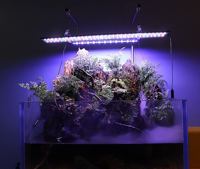 hygger Advanced LED Aquarium Light with Timer, 24/7 Lighting Cycle & DIY Mode, Full Spectrum Fish Tank Light for 24-30 in Freshwater Planted Tank