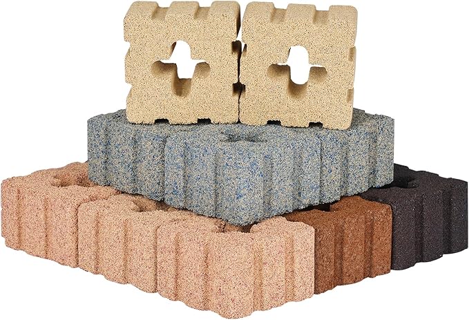 RealPlus Aquarium Filter Media 40pcs Bio Ceramic Brick for Marine and Freshwater Aquarium Canister Filter Pond Fish Tank (1.8" x 1.8" x 1.1")