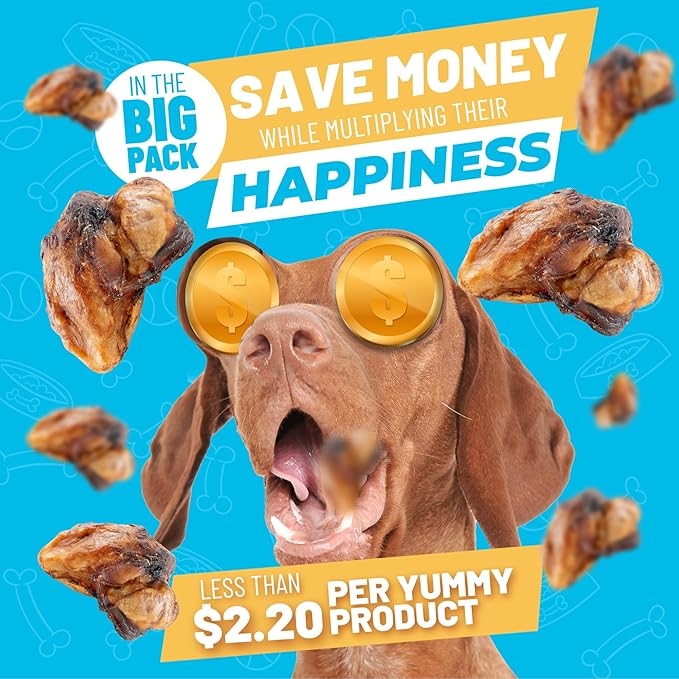Sitka Farms Beef Knee Caps Smoked Premium Dog Bones - 25 Count - 100% Natural Long Lasting and Meaty Dog Treats Bones for Aggressive Chewers - for Small, Large and Medium Breed Dogs