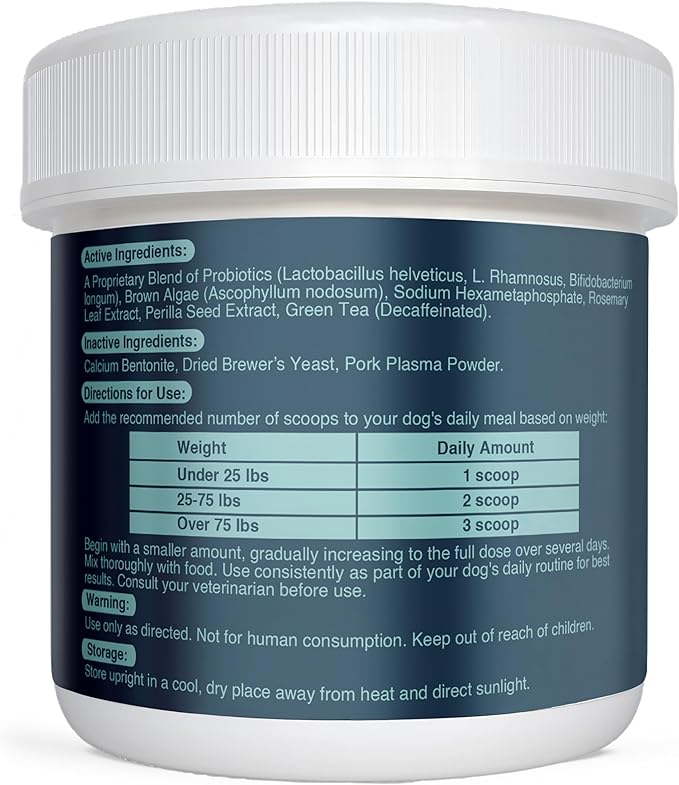 NOVEHA Pet Dental Powder | Vet-Approved Oral Care for Dogs & Cats | Natural Tartar Remover for Dogs Fresh Breath Formula | Easy Teeth Cleaning for Daily Use (1 - Pack)