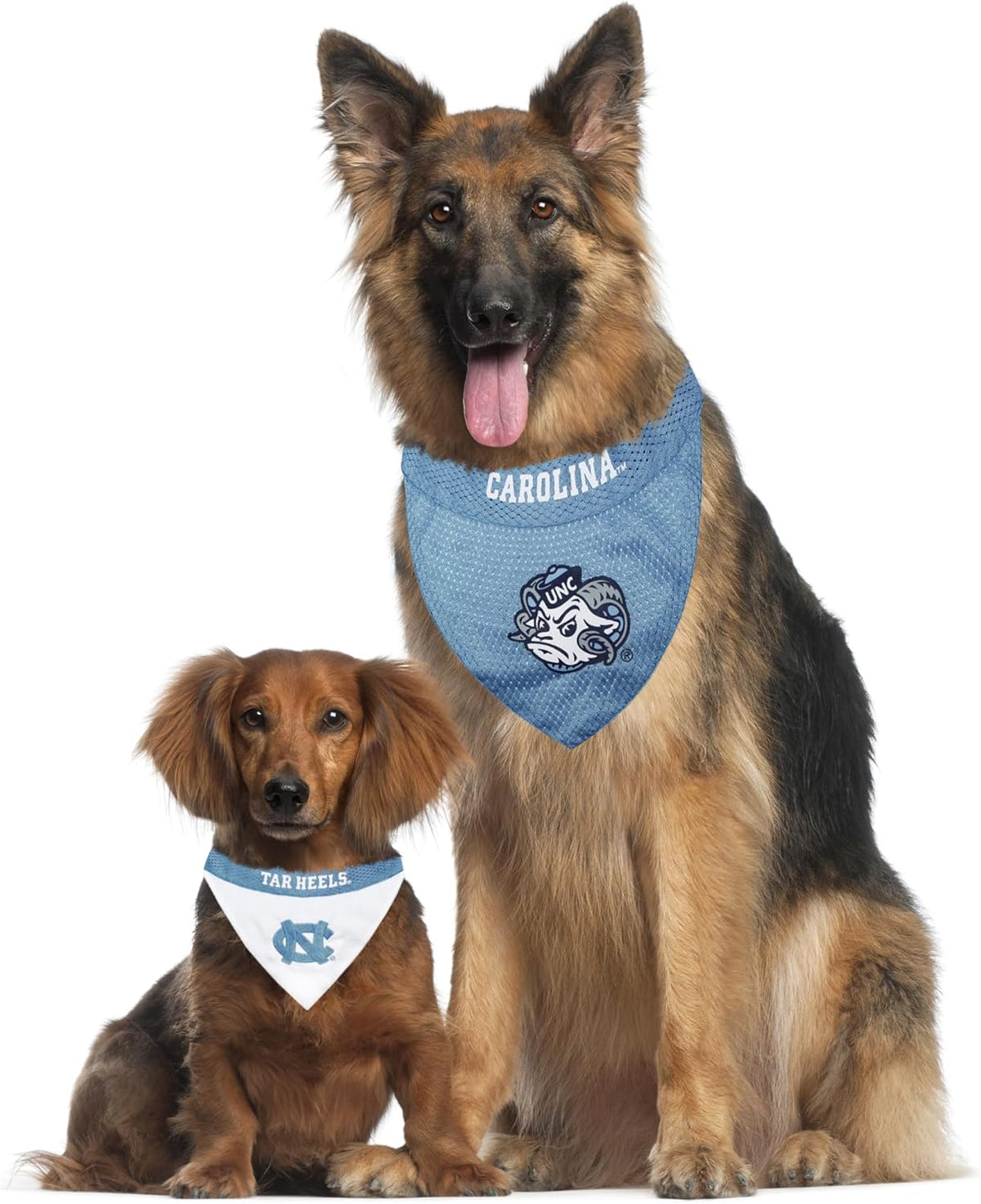 Pets First NCAA Reversible Bandana. North Carolina Tar Heels Sports Fan Pet Bandana Small/Medium, Home & Away!