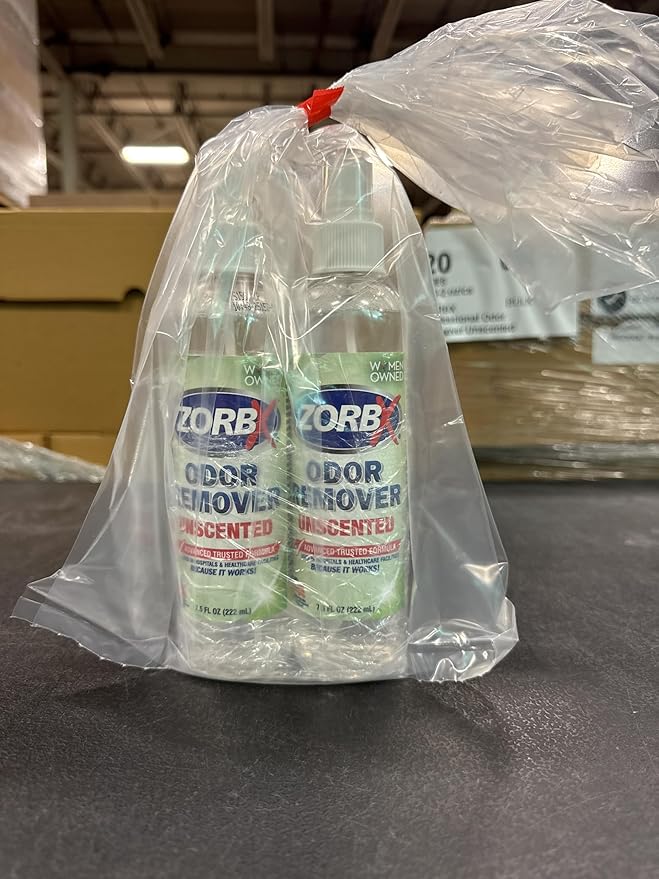 ZORBX Unscented Odor Eliminator for Strong Odor 7.5 Fl Oz Pack of 2 - Used in Hospitals & Healthcare Facilities - Advanced Formula, Fast-Acting Odor Remover Spray for Dog, Cat, House & Carpet