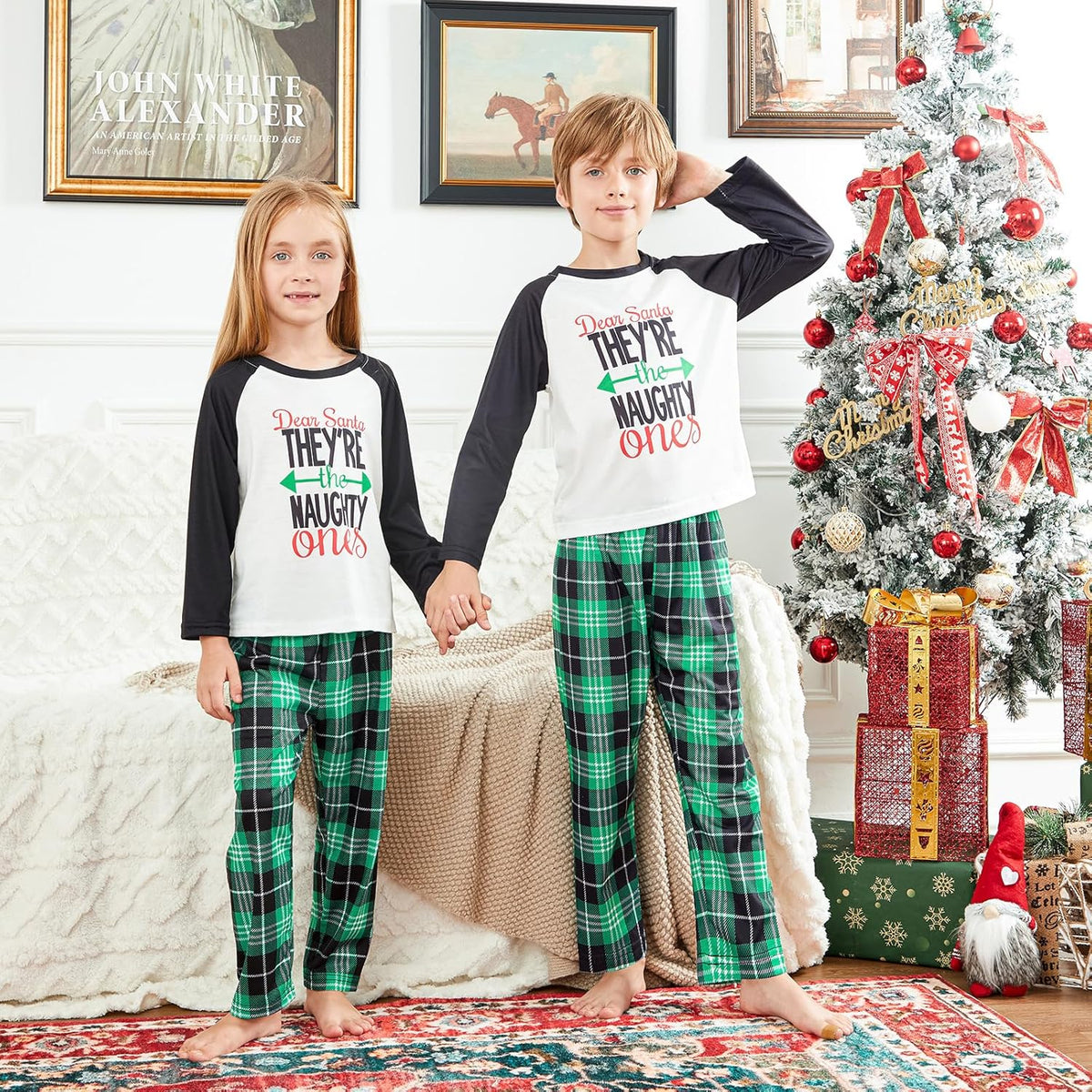 Matching Family Christmas Pajamas Set - Xmas Sleepwear PJs