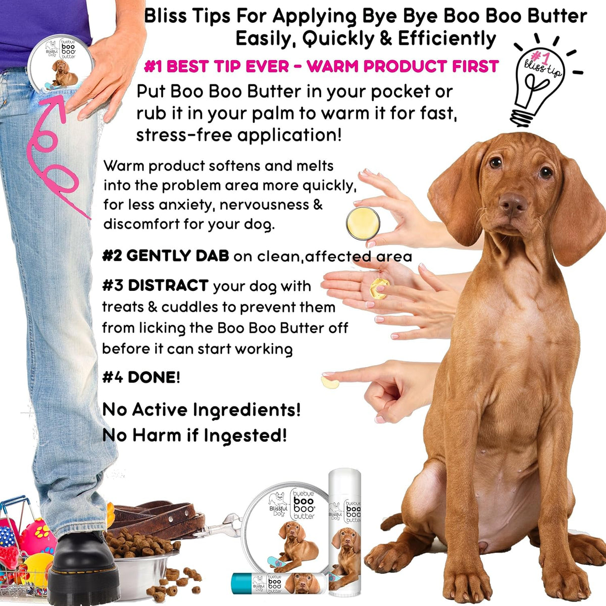 The Blissful Dog 2 oz TIN Vizsla Booboo Butter