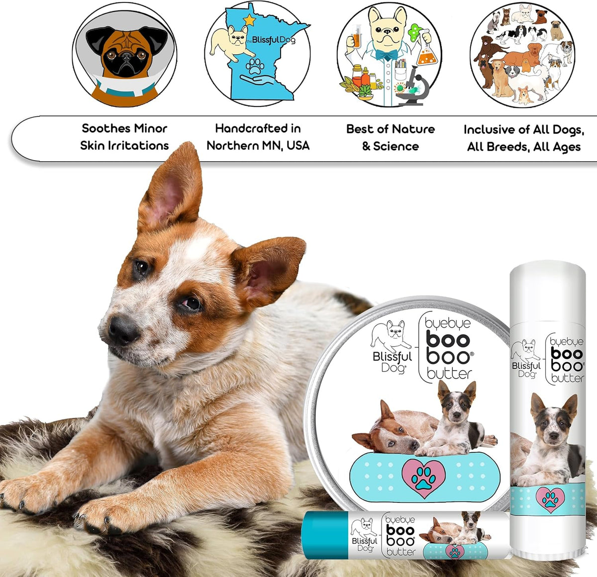 The Blissful Dog Blue Heeler Boo Butter, 8 oz