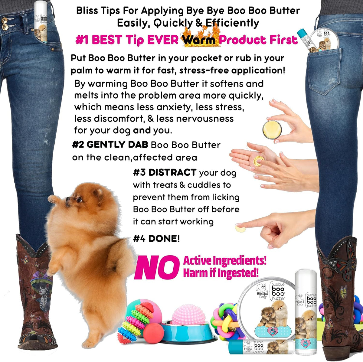 The Blissful Dog Pomeranian Boo Boo Butter, 16 oz.