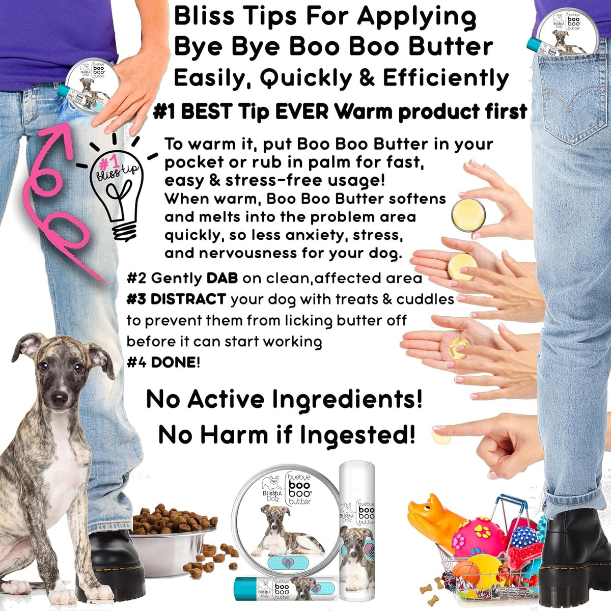 The Blissful Dog Whippet Boo Butter, 4 oz